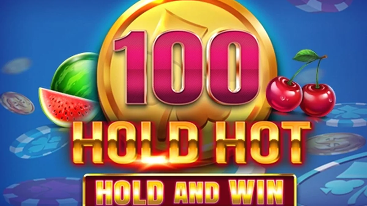 Tampilan visual slot 100 Hold Hot Hold and Win dengan tema buah-buahan yang cerah.